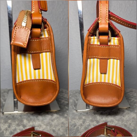 Authentic Dooney & Bourke Sullivan Striped Shoulder Bag with COA - Picture 6 of 10